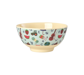 Rice Kom - Medium - ABC - Blauw Rice Kom - Medium - ABC - Blauw
