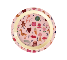 Rice Bord - ABC - Roze Rice Bord - ABC - Roze