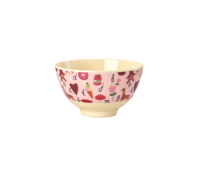 Rice Kom - Small - ABC - Roze Rice Kom - Small - ABC - Roze