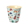 Rice Melamine Beker - Small - ABC - Blauw Rice Melamine Beker - Small - ABC - Blauw