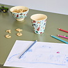 Rice Melamine Beker - Small - ABC - Blauw Rice Melamine Beker - Small - ABC - Blauw