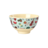 Rice Melamine Kom - Small - ABC - Blauw Rice Melamine Kom - Small - ABC - Blauw