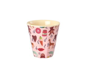 Rice Beker - Small - ABC - Roze Rice Beker - Small - ABC - Roze