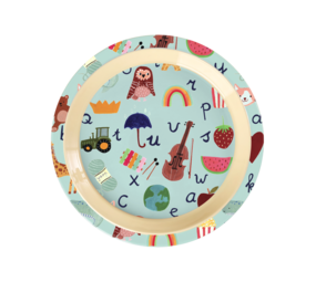 Rice Bord - ABC - Blauw Rice Bord - ABC - Blauw