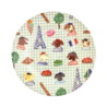 Rice Melamine Bord - Blue Kids in Paris Rice Melamine Bord - Blue Kids in Paris