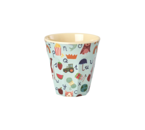 Rice Beker - Medium - ABC - Blauw Rice Beker - Medium - ABC - Blauw