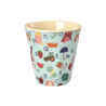 Rice Melamine Beker - Medium - ABC - Blauw Rice Melamine Beker - Medium - ABC - Blauw