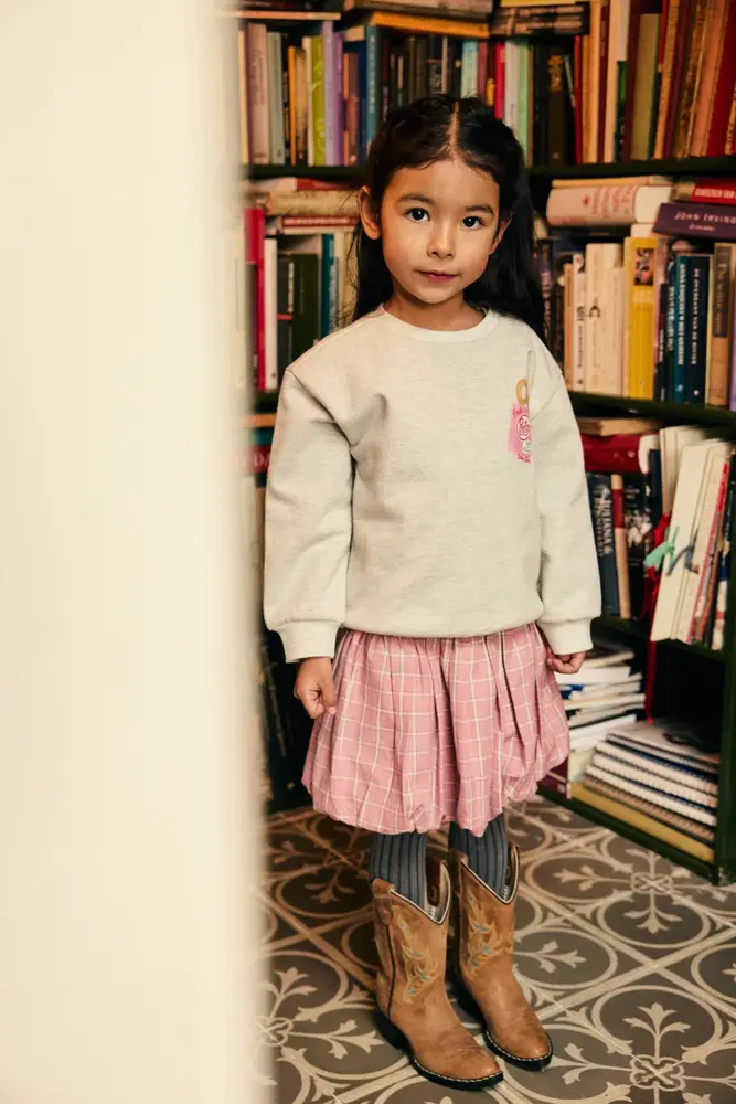 Daily7 Sweater Backprint - Light Grey Melange Daily7 Sweater Backprint - Light Grey Melange