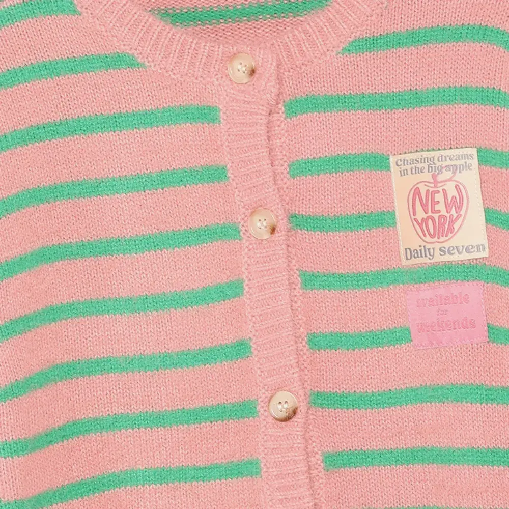 Daily7 Vest Striped Cardigan Daily7 Vest Striped Cardigan