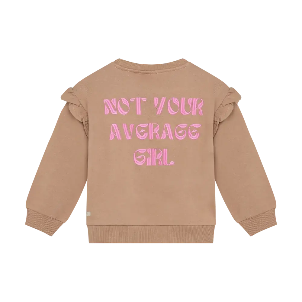 Daily7 Sweater Backprint Ruffle