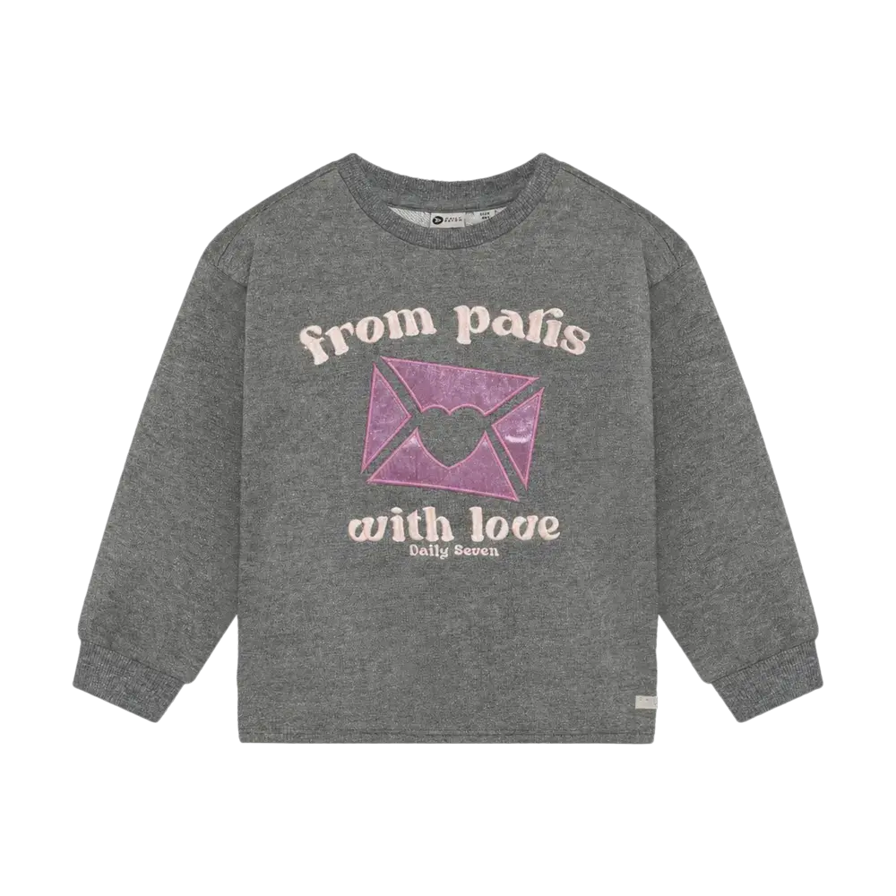 Daily7 Sweater Artwork - Mid Grey Melange