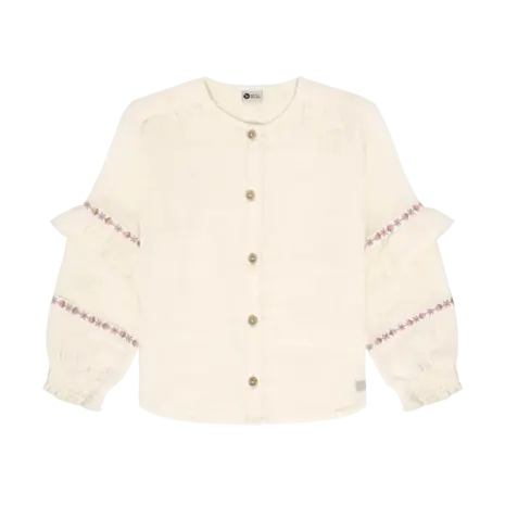 Daily7 Blouse Longsleeve Ruffle - Sand Daily7 Blouse Longsleeve Ruffle - Sand