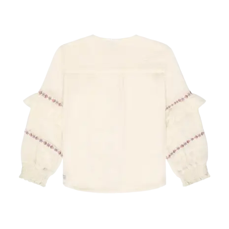 Daily7 Blouse Longsleeve Ruffle - Sand Daily7 Blouse Longsleeve Ruffle - Sand