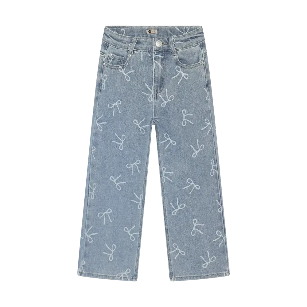 Daily7 Denim Wide Fit Bow