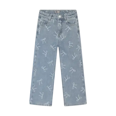 Daily7 Denim Wide Fit Bow