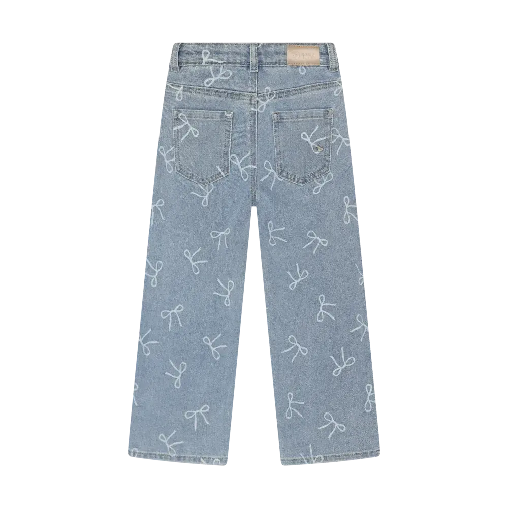 Daily7 Denim Wide Fit Bow