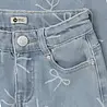 Daily7 Denim Wide Fit Bow