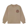 Daily7 Oversized Sweater Backprint Taupe