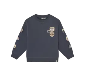 Daily7 Oversized Sweater Badges Odyssey Grey