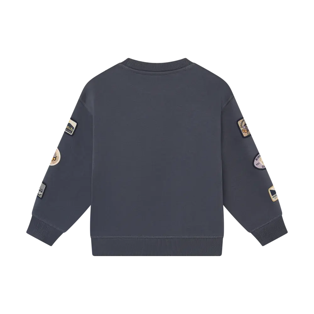 Daily7 Oversized Sweater Badges Odyssey Grey