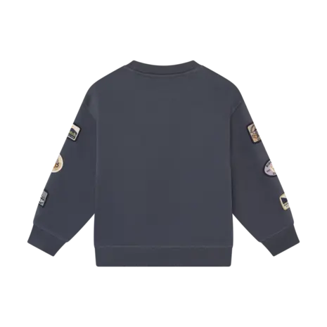 Daily7 Oversized Sweater Badges Odyssey Grey