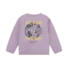 Daily7 Oversized Sweater Backprint Purple Melange