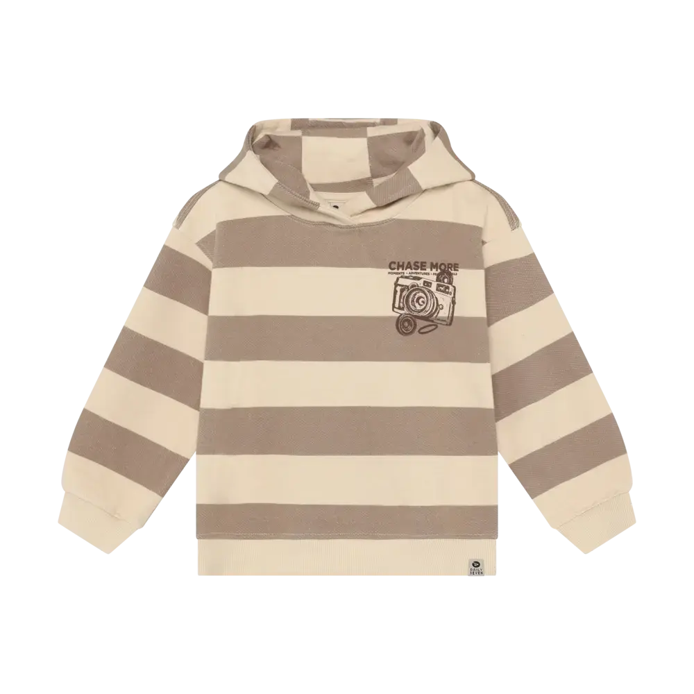 Daily7 Oversized Hoodie Backprint Taupe