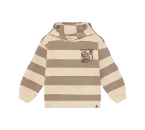 Daily7 Oversized Hoodie Backprint Taupe