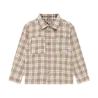 Daily7 Blouse Longsleeve Check Taupe