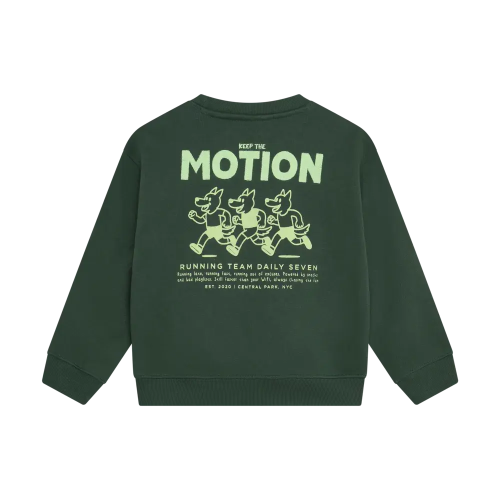 Daily7 Oversized Sweater Backprint - Jungle Green Daily7 Oversized Sweater Backprint - Jungle Green