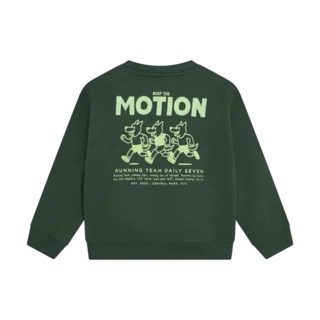 Daily7 Oversized Sweater Backprint - Jungle Green Daily7 Oversized Sweater Backprint - Jungle Green