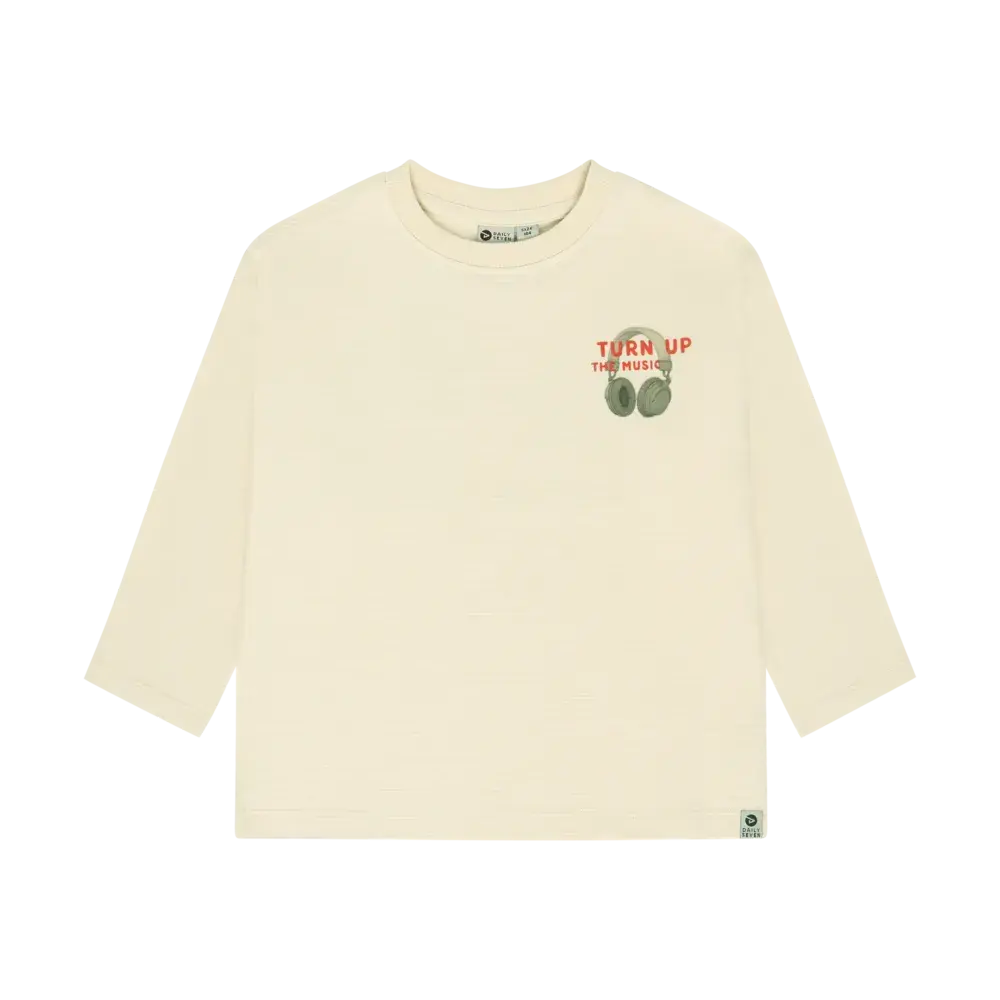 Daily7 Longsleeve Backprint - Sand Daily7 Longsleeve Backprint - Sand