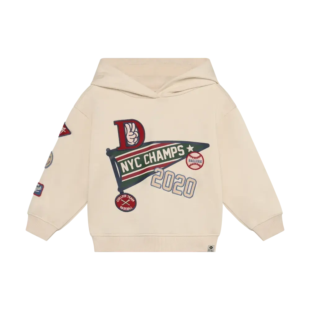 Daily7 Oversized Hoodie Badges - Sand