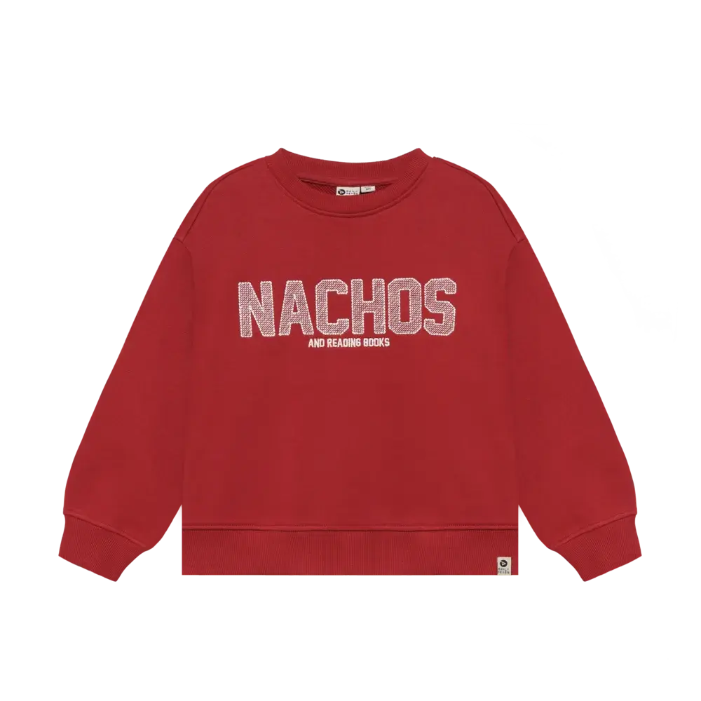 Daily7 Oversized Sweater Artwork - Rythmic Red Daily7 Oversized Sweater Artwork - Rythmic Red