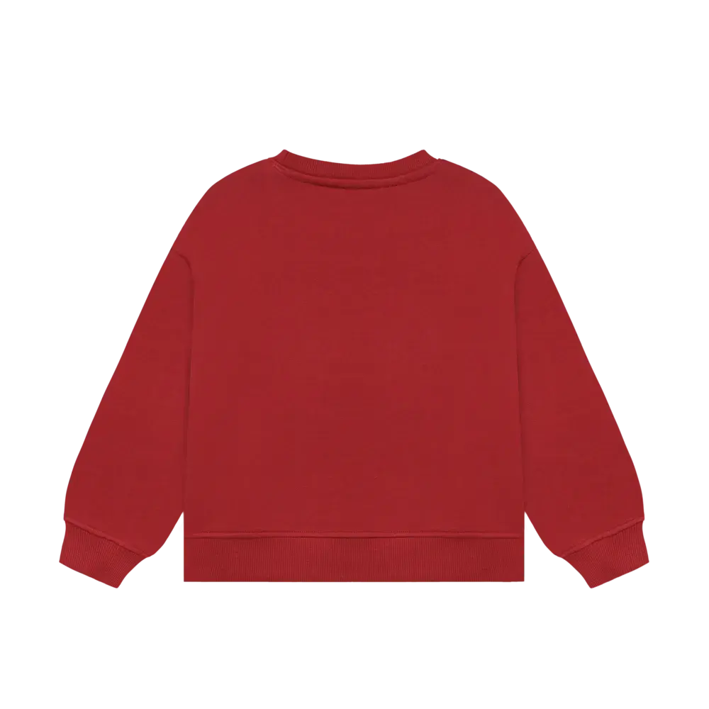 Daily7 Oversized Sweater Artwork - Rythmic Red Daily7 Oversized Sweater Artwork - Rythmic Red