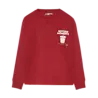 Daily7 Longsleeve Chest print - Rythmic Red Daily7 Longsleeve Chest print - Rythmic Red