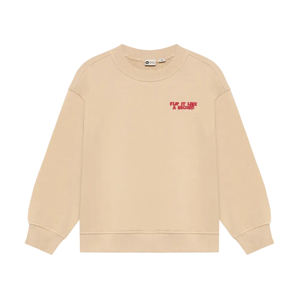 Daily7 Oversized Sweater Backprint - Beige Daily7 Oversized Sweater Backprint - Beige