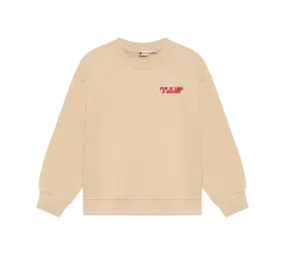 Daily7 Oversized Sweater Backprint - Beige