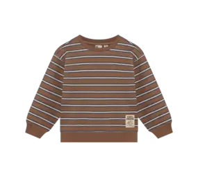 Daily7 Oversized Sweater Striped - Almond Brown
