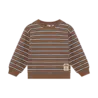 Daily7 Oversized Sweater Striped - Almond Brown