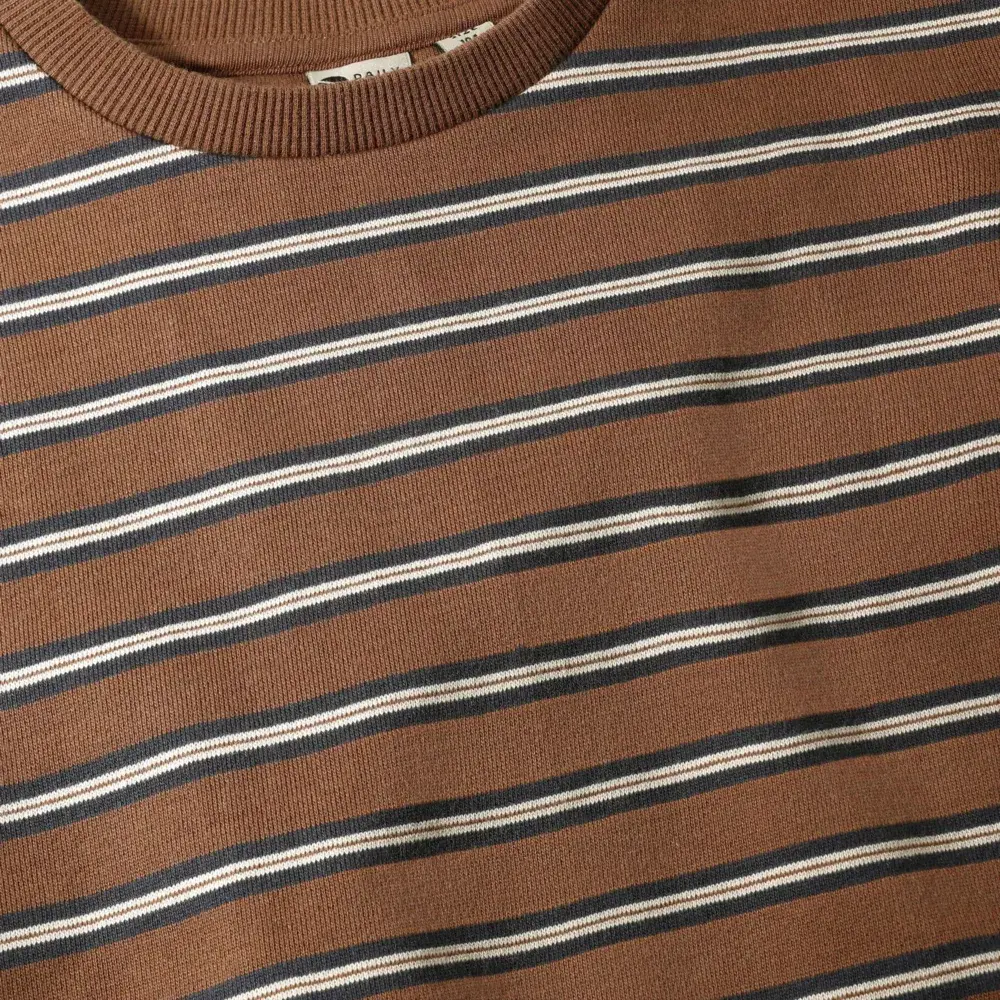 Daily7 Oversized Sweater Striped - Almond Brown