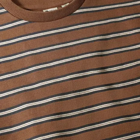 Daily7 Oversized Sweater Striped - Almond Brown