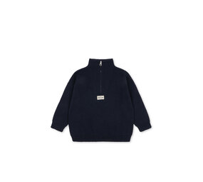 Konges Slojd Mano Trui Half Zip - Total Eclipse
