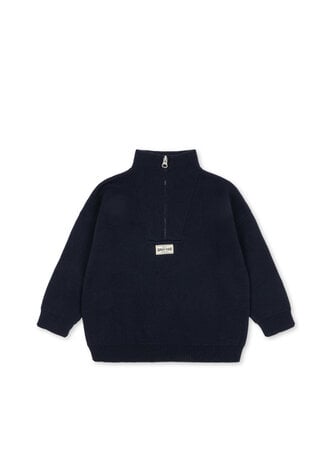 Konges Slojd Mano Trui Half Zip - Total Eclipse Konges Slojd Mano Trui Half Zip - Total Eclipse