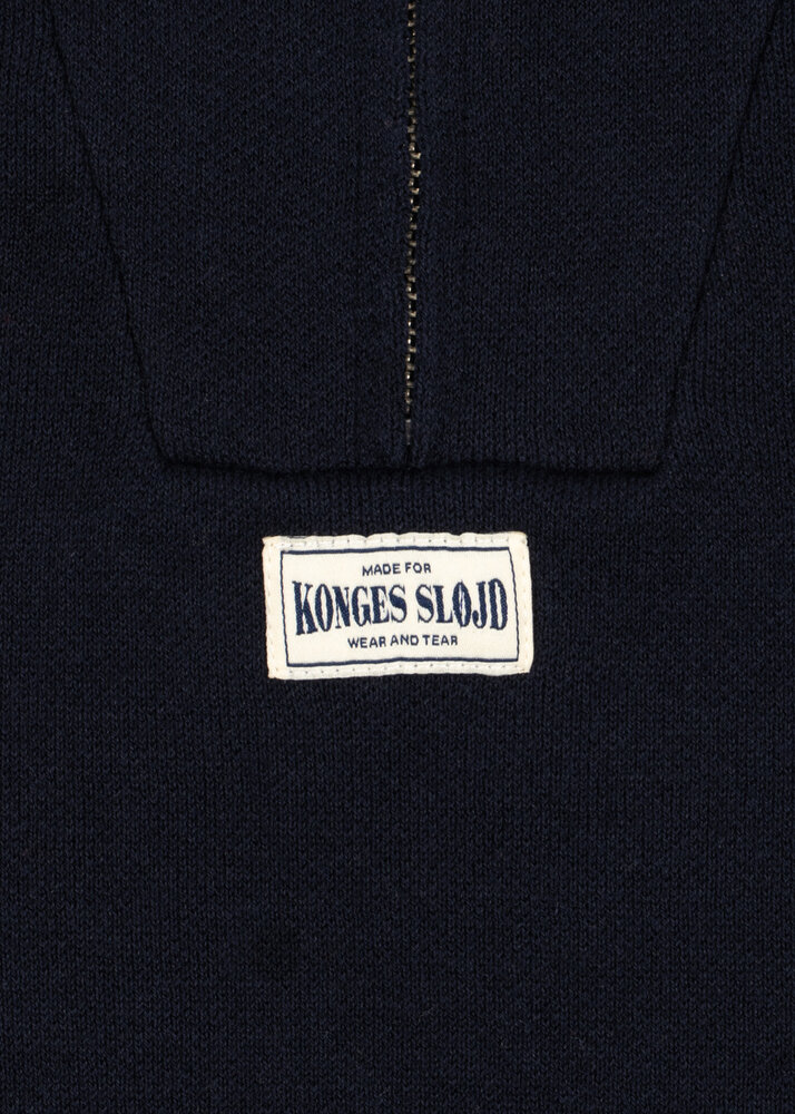 Konges Slojd Mano Trui Half Zip - Total Eclipse Konges Slojd Mano Trui Half Zip - Total Eclipse