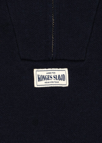 Konges Slojd Mano Trui Half Zip - Total Eclipse Konges Slojd Mano Trui Half Zip - Total Eclipse