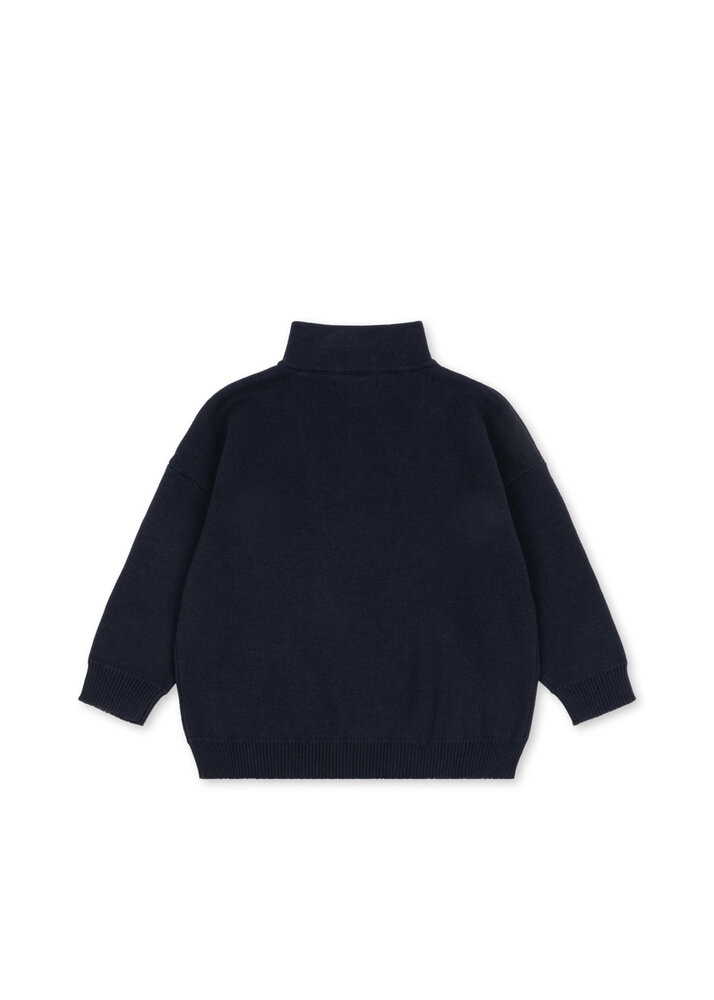 Konges Slojd Mano Trui Half Zip - Total Eclipse Konges Slojd Mano Trui Half Zip - Total Eclipse