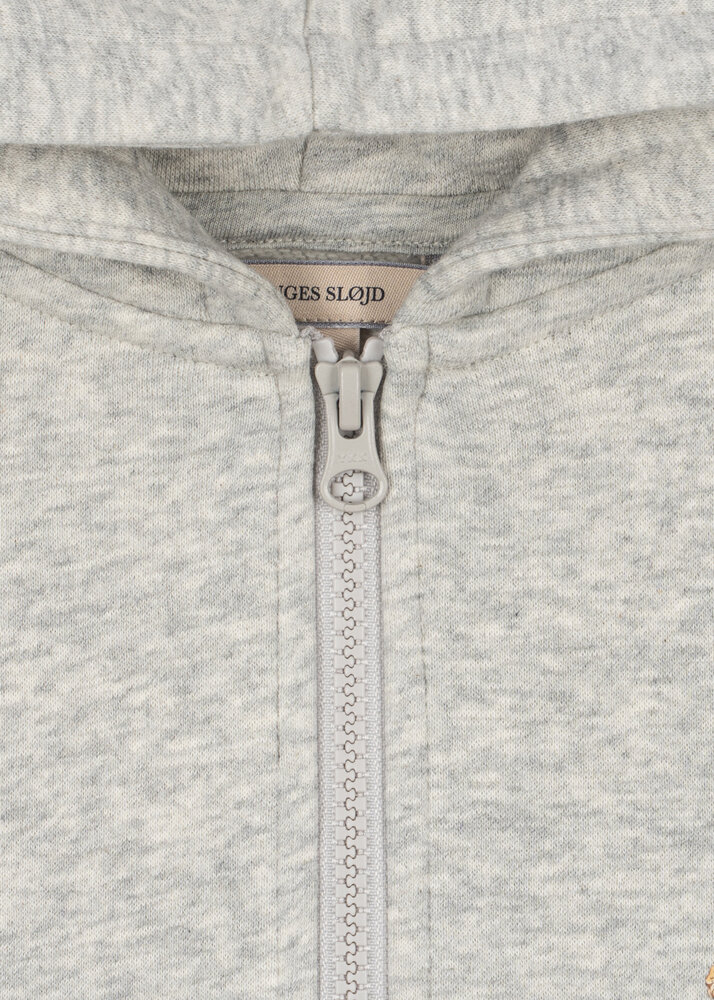 Konges Slojd Lou Sweatvest met Capuchon GOTS - Grey Melange Konges Slojd Lou Sweatvest met Capuchon GOTS - Grey Melange