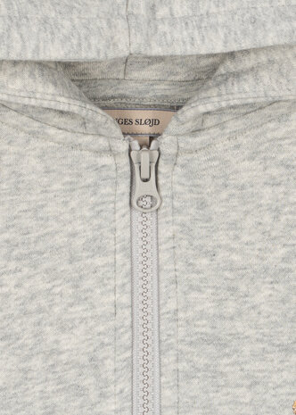 Konges Slojd Lou Sweatvest met Capuchon GOTS - Grey Melange Konges Slojd Lou Sweatvest met Capuchon GOTS - Grey Melange