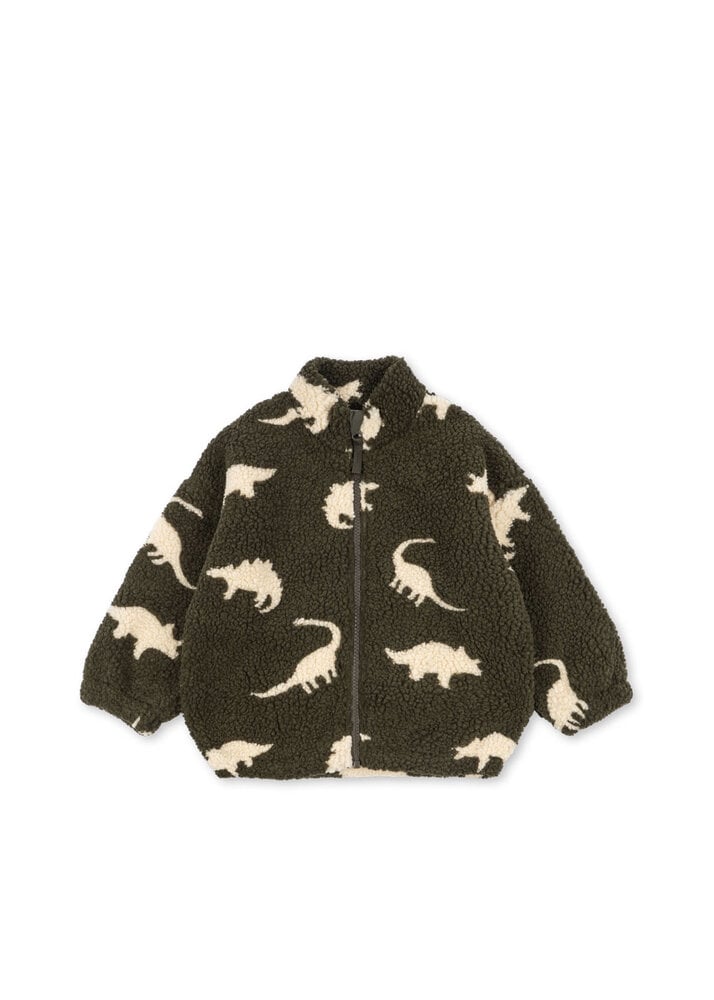 Konges Slojd Jody Teddy Jacket GRS - Dino Silhouette Konges Slojd Jody Teddy Jacket GRS - Dino Silhouette